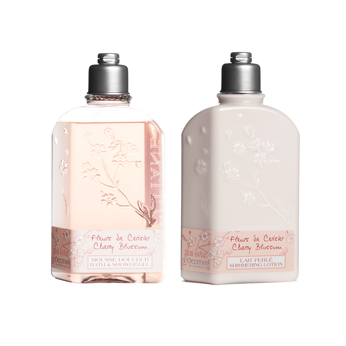 商品L'Occitane|L'occitane欧舒丹樱花洗护滋润套装 沐浴露250ml+身体乳250ml,价格¥299,第8张图片详细描述