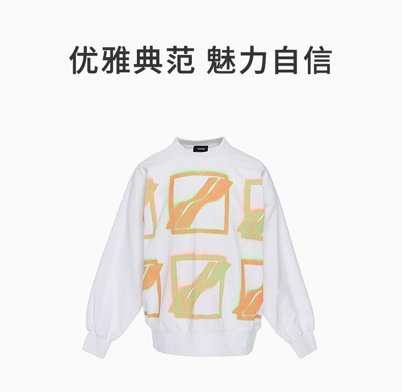 商品We11done|WE11DONE 中性白色卫衣 WD-TS1-21-510-U-WH 【韩国产地商品,大陆地区收货约30-40天】,价格¥1772,第3张图片详细描述