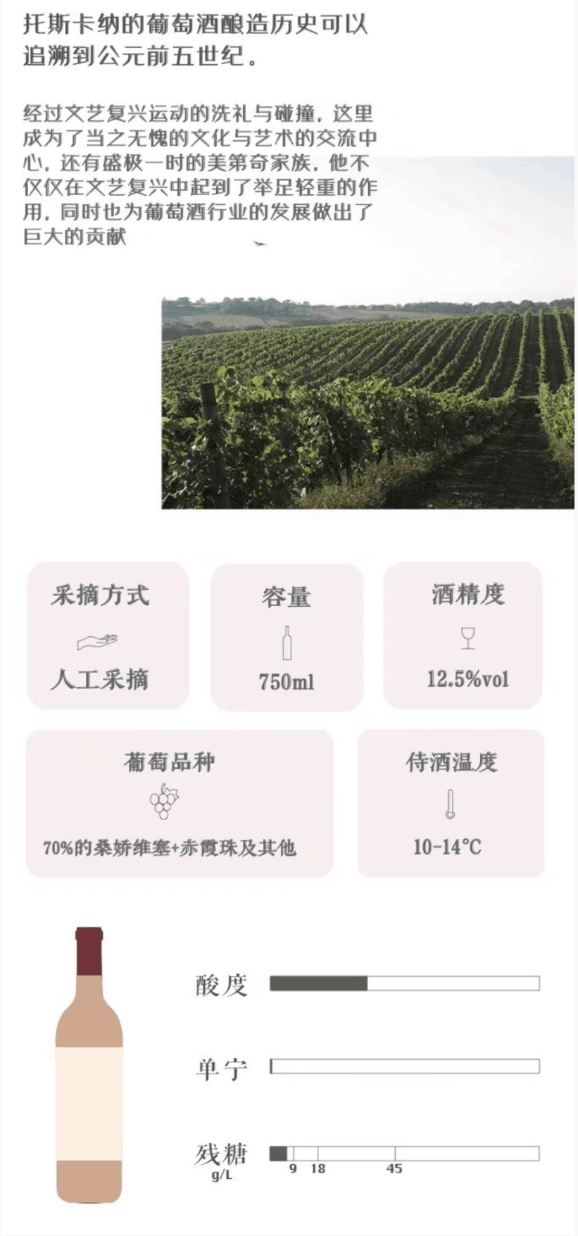 商品Dogajolo|【国内直发】春华秋实桃红 - 万紫千红 Dogajolo Rosato [IGT]酒精度13%  意大利百强名庄 I 超级托斯卡纳 -美国脱口秀《Today》特别推荐款！,价格¥220,第2张图片详细描述