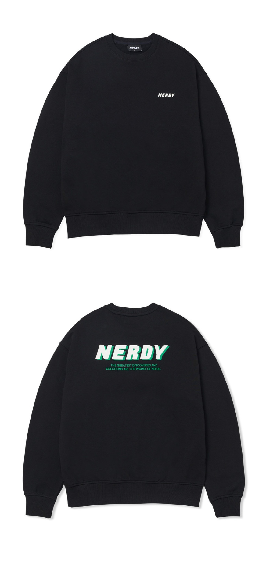 商品NERDY|【享贝家】NERDY 新款男女同款情侣款运动休闲套头衫卫衣 黑色\棕色\奶白色\紫色（预售款，10天发货）PNEF22KC100,价格¥240,第4张图片详细描述