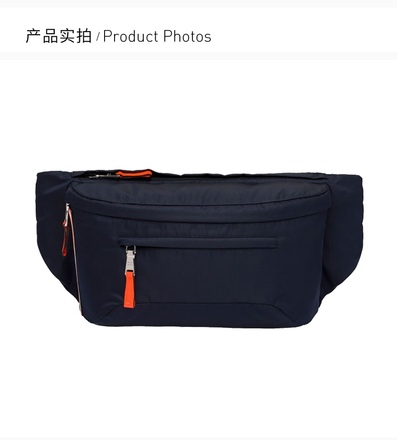 商品Prada|Prada 普拉达 深蓝色尼龙男士腰包 2VL004-2BTE-F0XVT,价格¥4644,第6张图片详细描述