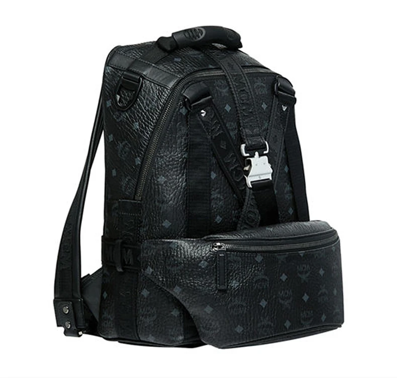 商品[国内直发] MCM|MCM 男士黑色双肩包 MUK9SJV20BK,价格¥6671,第4张图片详细描述