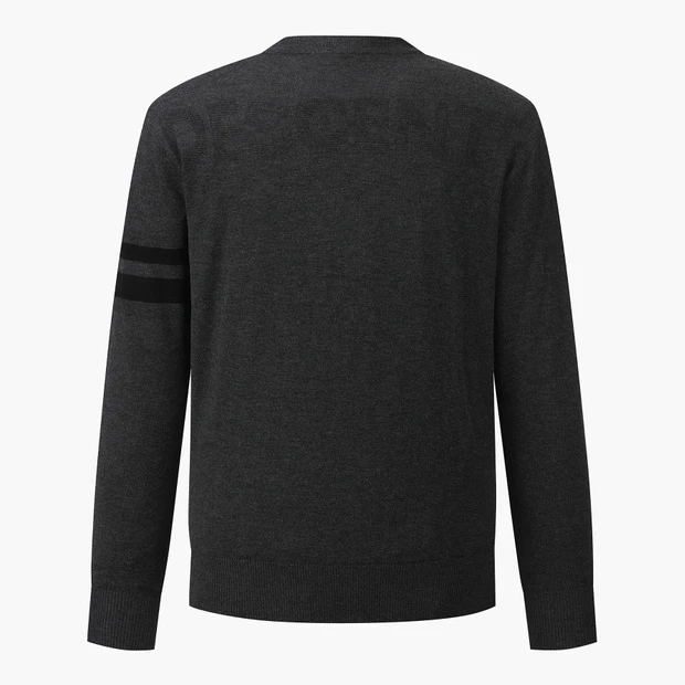 商品【预售商品15天发货】 DESCENTE|高尔夫系列男士条纹防风针织外套适合户外活动 DO42MFKPOA-CHAG,价格¥1413,第5张图片详细描述