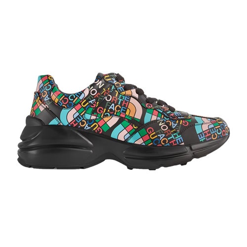商品Gucci|【包税】GUCCI/古驰 The North Face x Gucci系列 女士多色皮革饰有全鞋面LOGO印花备用鞋带低跟运动鞋685738UOQ001086,价格¥7896,第3张图片详细描述