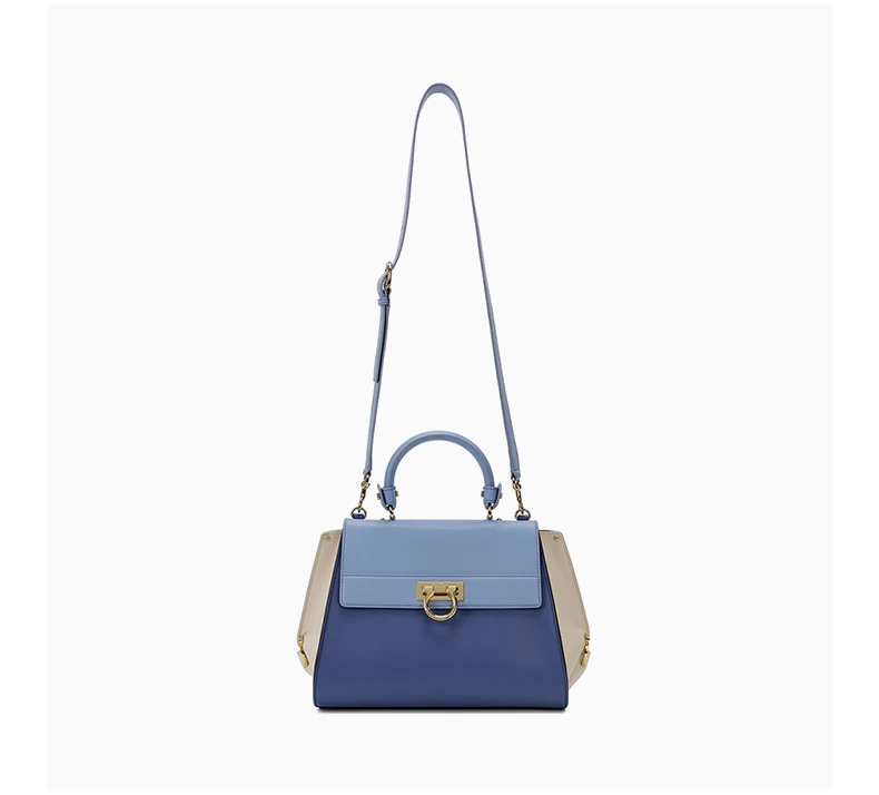 商品[国内直发] Salvatore Ferragamo|SALVATORE FERRAGAMO 深蓝色女士斜挎包 21-E530-608517,价格¥13903,第5张图片详细描述