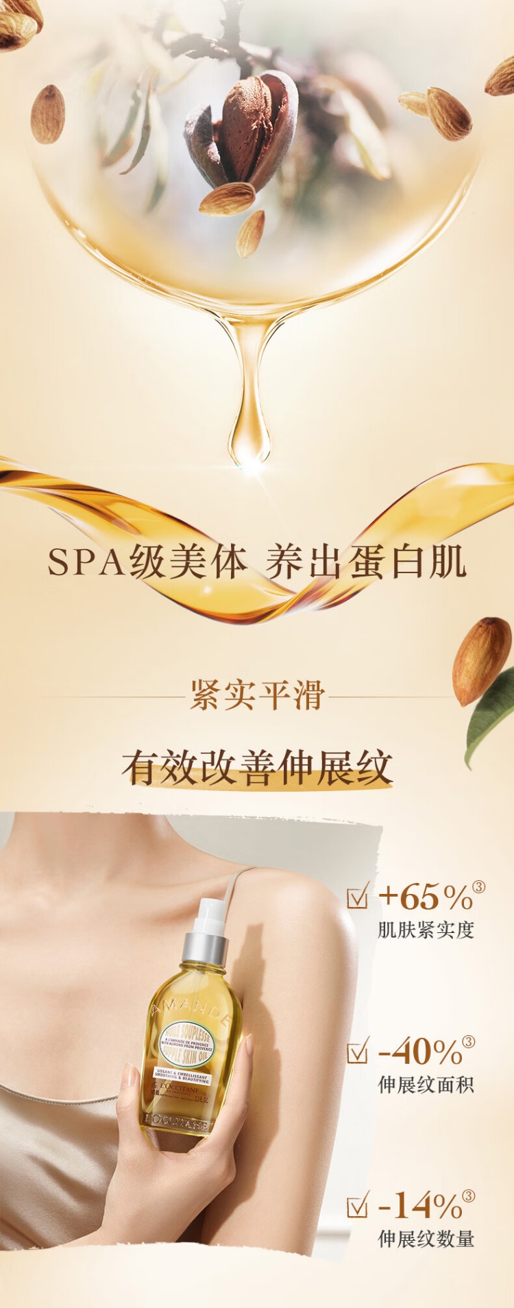 商品L'Occitane|L'OCCITANE 欧舒丹 植物滋养身体乳身体油 250/500ml 保湿滋润 美体紧致,价格¥176,第2张图片详细描述