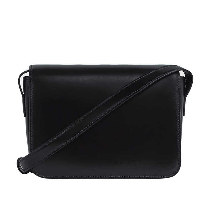 商品Celine|【包税】CELINE/赛琳 22春夏新款TEEN TRIOMPHE系列 女士黑色牛皮革黑色凯旋扣斜挎单肩包 199233BF4.38NO,价格¥24512,第4张图片详细描述