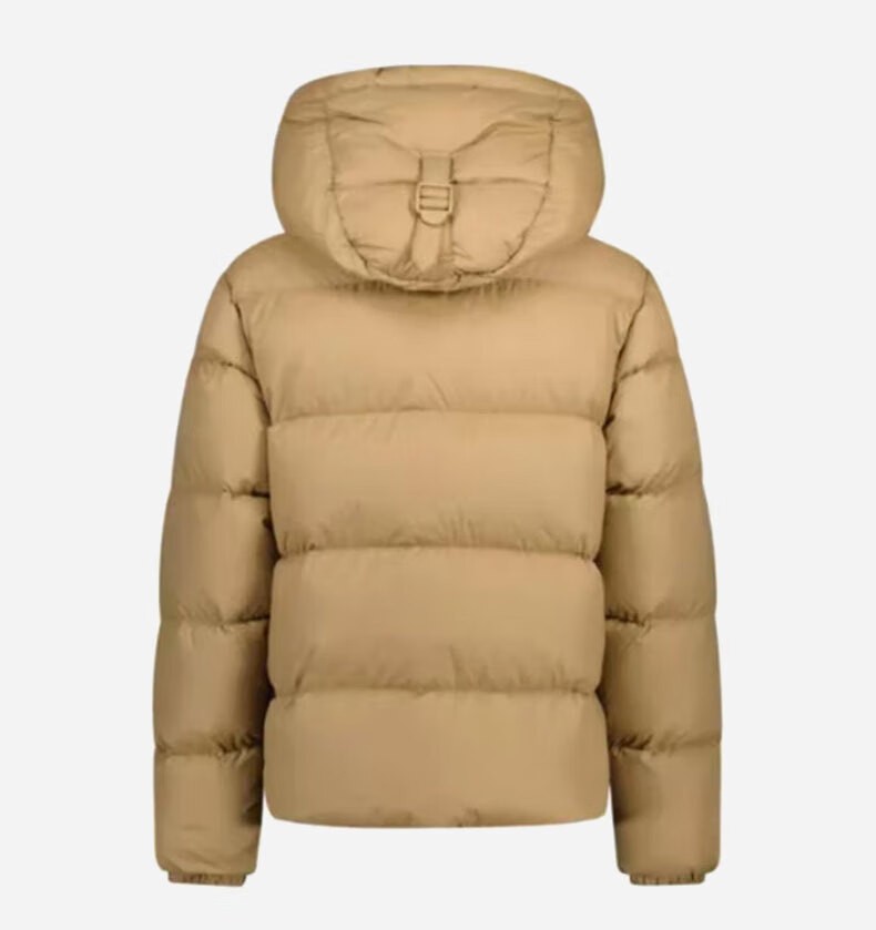 商品Burberry|BURBERRY博柏利 时尚冬季保暖长袖连帽羽绒服 80910931 男女同款情侣款 驼色,价格¥4816,第5张图片详细描述