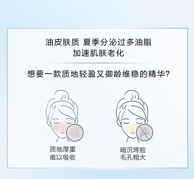 商品Clarins|CLARINS 娇韵诗 轻感双萃精华油皮轻盈版 50ml 法国进口 御龄维稳 轻盈裸感,价格¥881,第2张图片详细描述