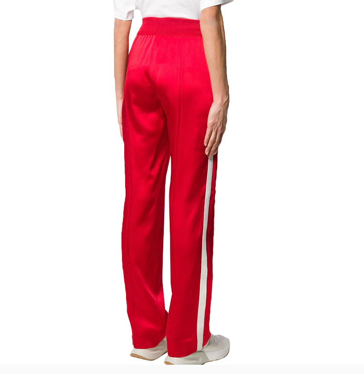 商品Moncler|Moncler 盟可睐 女士红色绸面休闲裤 1650000-C0006-45B,价格¥3253,第8张图片详细描述