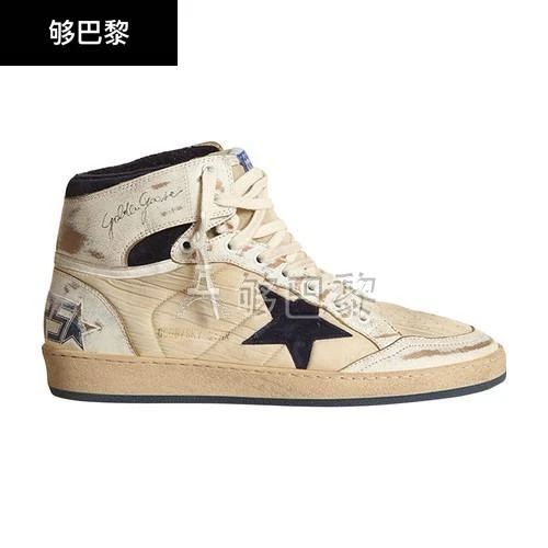 商品Golden Goose|【特惠9.0折】包邮包税【预售7天发货】 GOLDEN GOOSE 23秋冬 男士 休闲运动鞋 Sky Star 运动鞋 GOGY6EV8WHT,价格¥4933,第3张图片详细描述