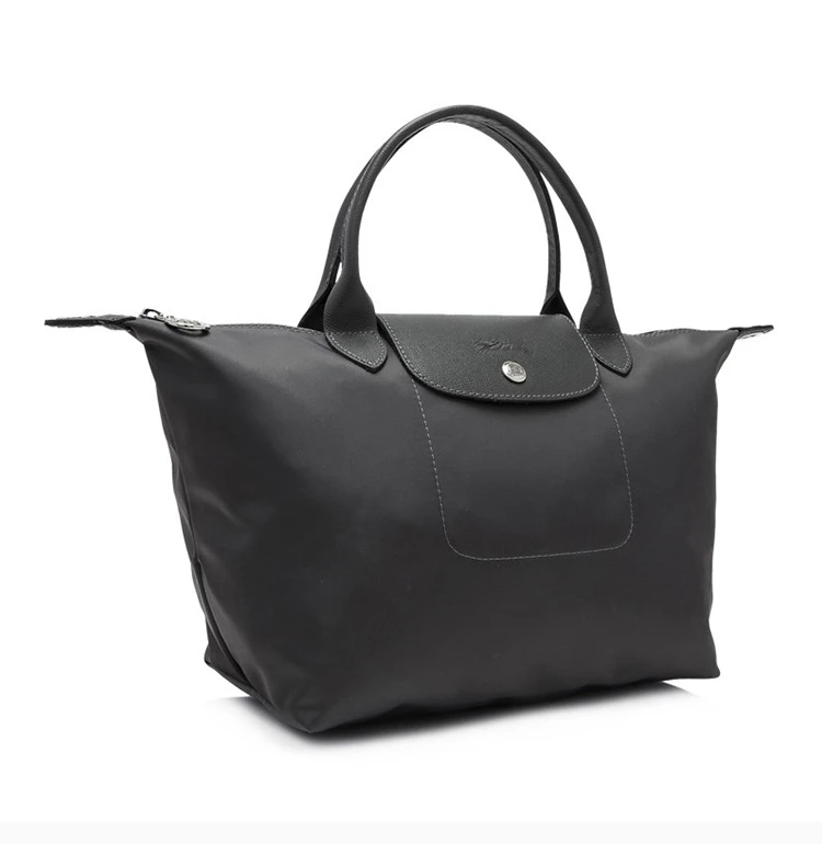 商品[国内直发] Longchamp|Longchamp 珑骧 灰色织物女士手提包 1512578112,价格¥668,第5张图片详细描述