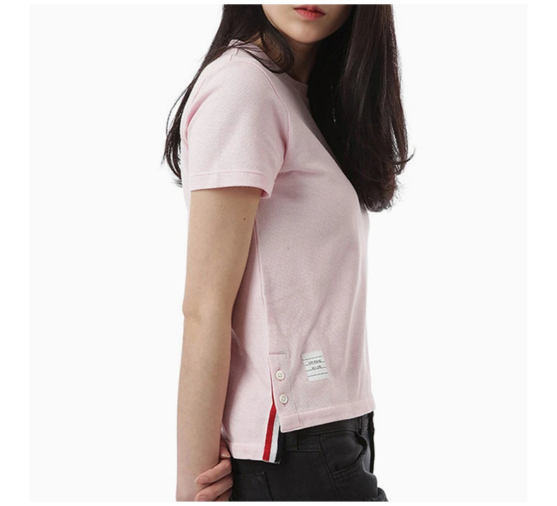 商品Thom Browne|Thom Browne 女士粉色短袖T恤 FJS013A-00050-680,价格¥1901,第6张图片详细描述