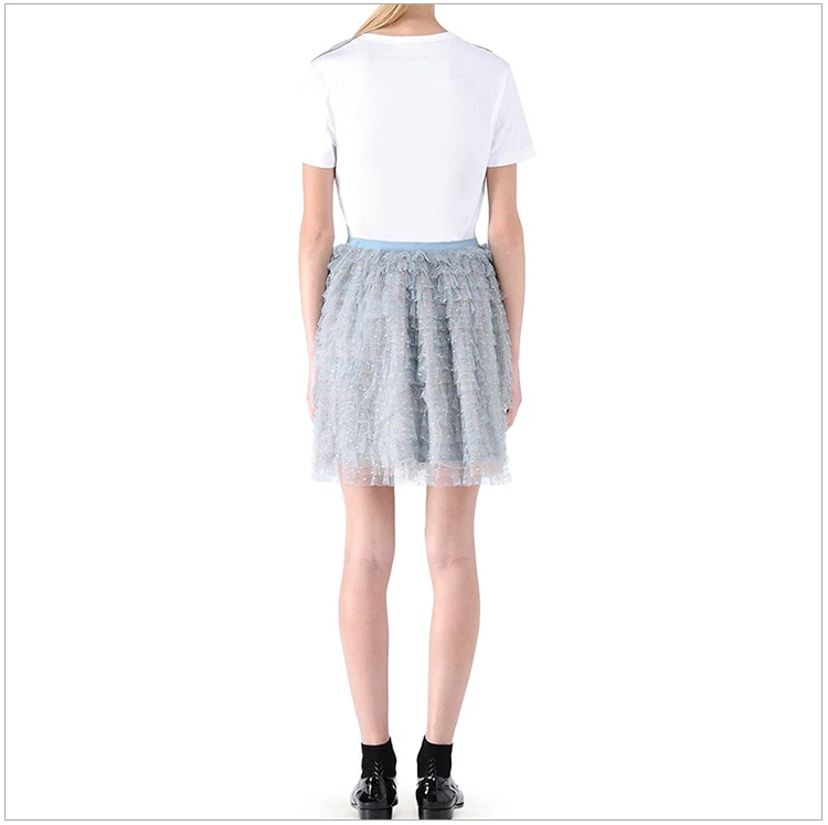 商品[国内直发] RED Valentino|red valentino 白色女士短袖棉质T恤 KR3MG02F-261-AP8,价格¥882,第5张图片详细描述