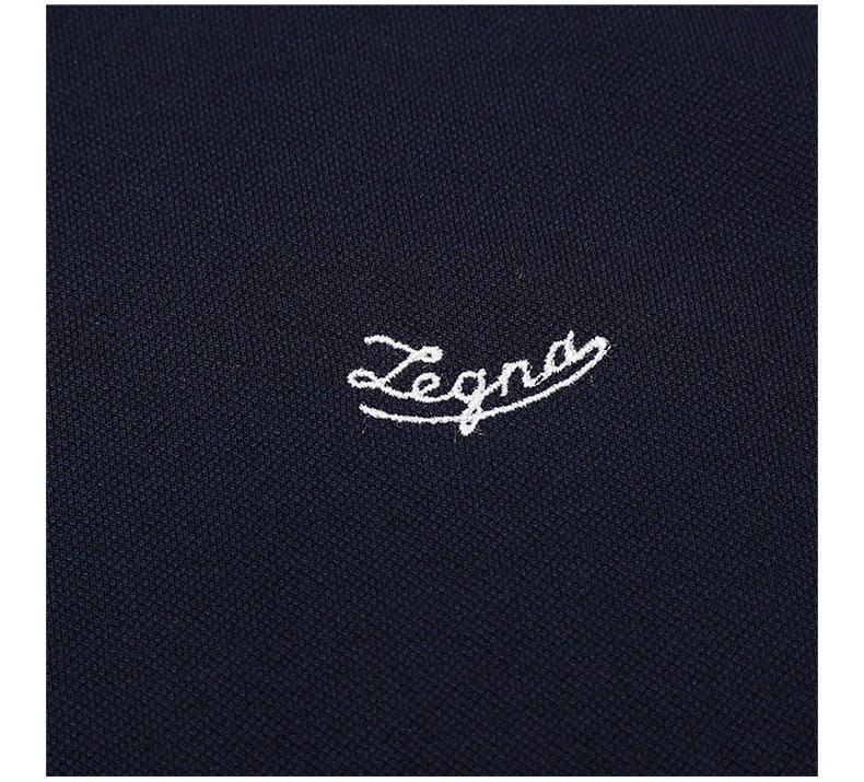 商品Zegna|ZEGNA 深蓝色男士POLO衫 US592-750R-303,价格¥1242,第6张图片详细描述