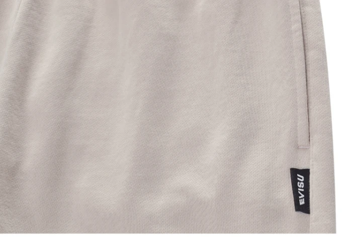 商品Evisu|【享贝家】（国内现货-QD）Evisu 福神 户外运动休闲束脚卫裤 男女同款 米色 ET4UZP901LE,价格¥298,第5张图片详细描述