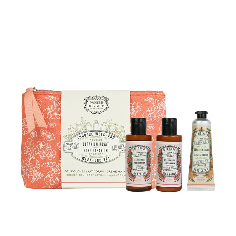 商品Panier Des Sens|Panier des Sens 南法庄园玫瑰天竺葵洗护套装 沐浴露70ml+身体乳70ml+护手霜30ml,价格¥181,第4张图片详细描述
