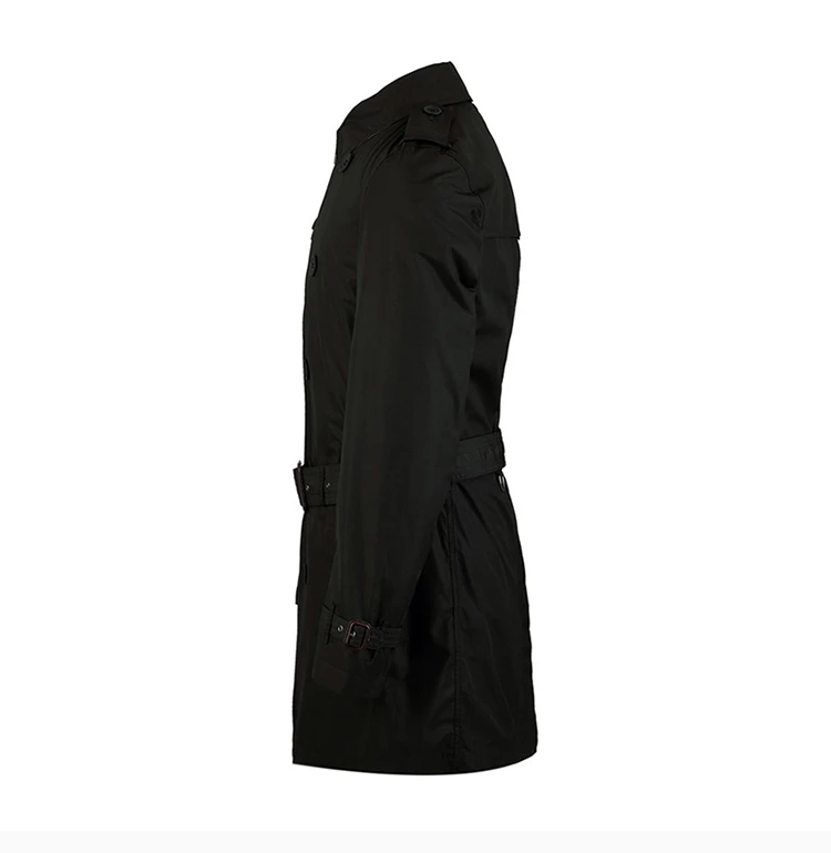 商品Burberry|Burberry 博柏利 男士黑色简约棉风衣 3873049,价格¥4467,第8张图片详细描述