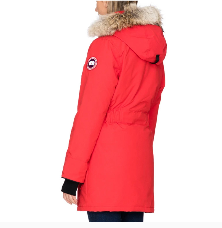 商品[国内直发] Canada Goose|Canada Goose 加拿大鹅 女士红色TRILLIUM 时尚保暖白鸭绒羽绒服 6660L-RED,价格¥7156,第7张图片详细描述