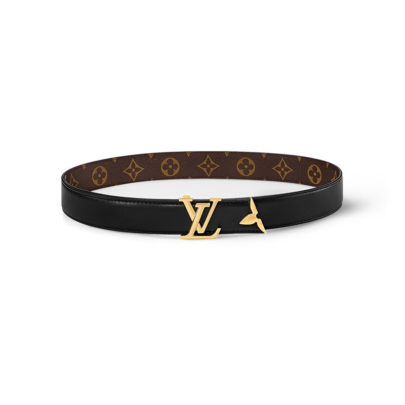 商品Louis Vuitton|LV/路易威登 24年款 Pretty系列女士黑色皮革双面腰带30mm,价格¥4709,第4张图片详细描述