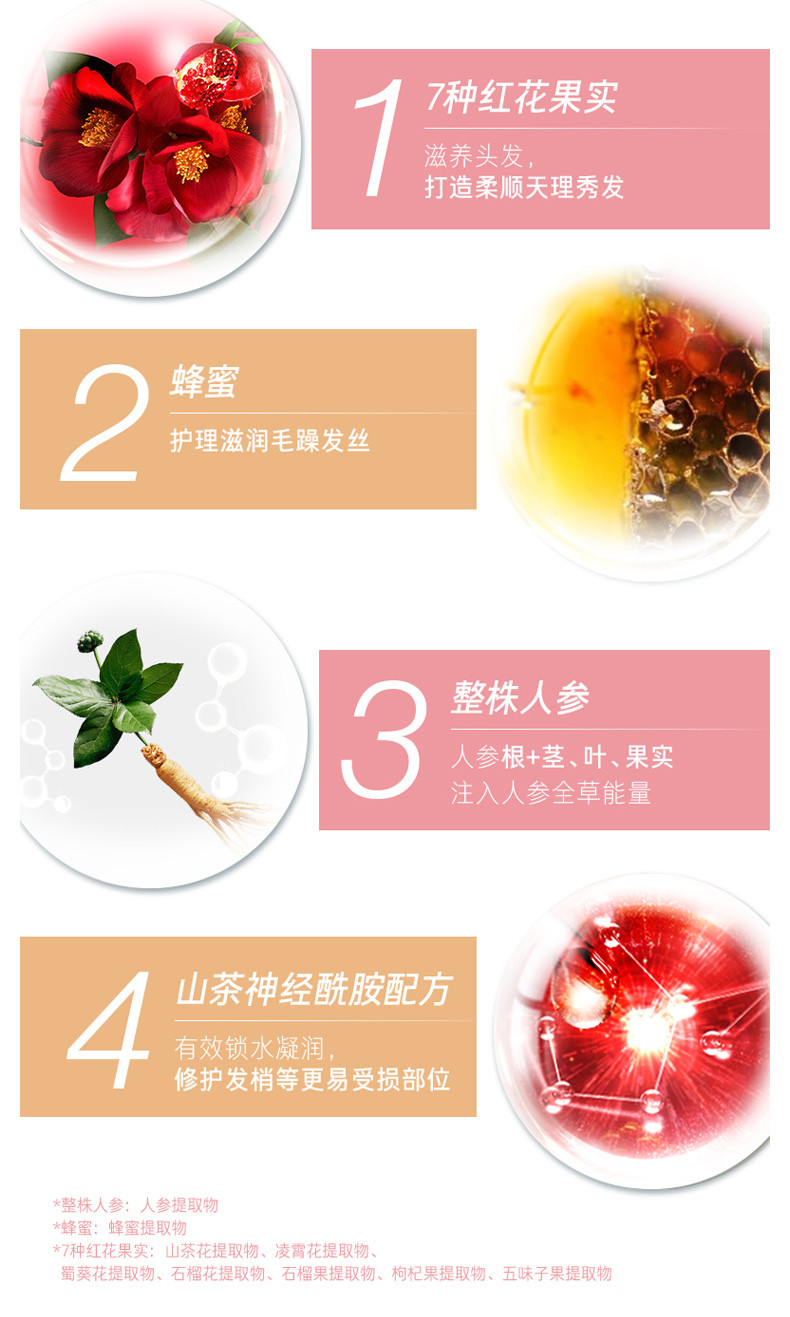 商品吕|包邮 | 红吕 含光耀护损伤修护 洗发��水 400ML + 护发素 400ML 组合装【香港直发】,价格¥104,第10张图片详细描述