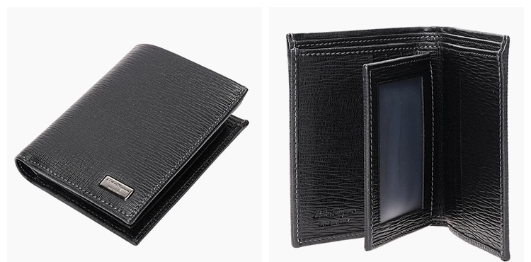 商品Salvatore Ferragamo|Salvatore Ferragamo 菲拉格慕 男士黑色牛皮短款钱夹 66-7071-351302,价格¥1902,第5张图片详细描述