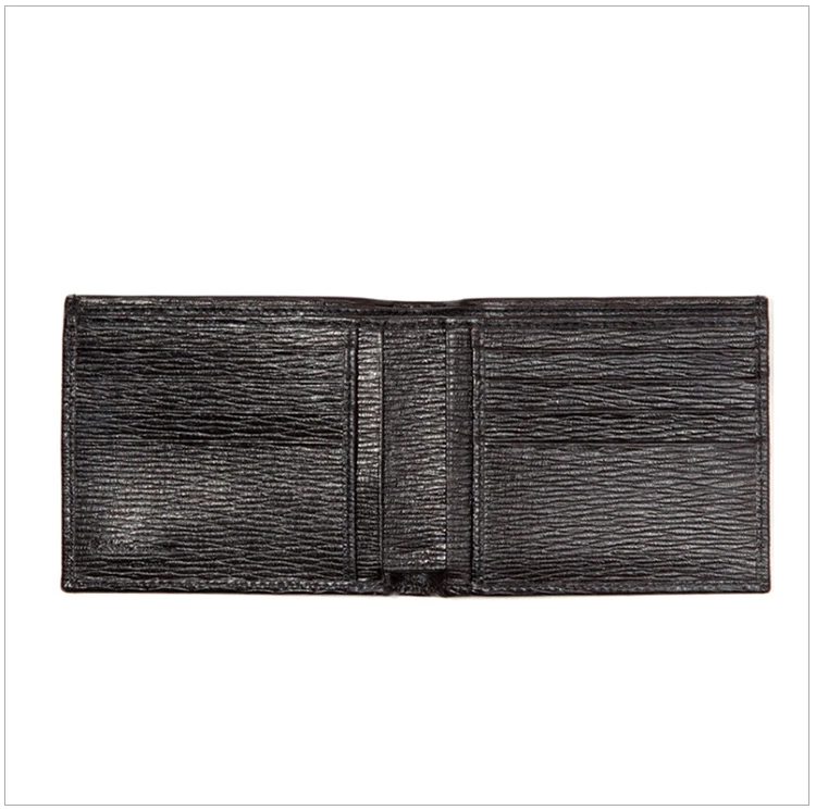 商品Salvatore Ferragamo|Salvatore Ferragamo 菲拉格慕 男士黑色牛皮时尚印花短款对折钱包 66-7068-351322,价格¥1929,第5张图片详细描述