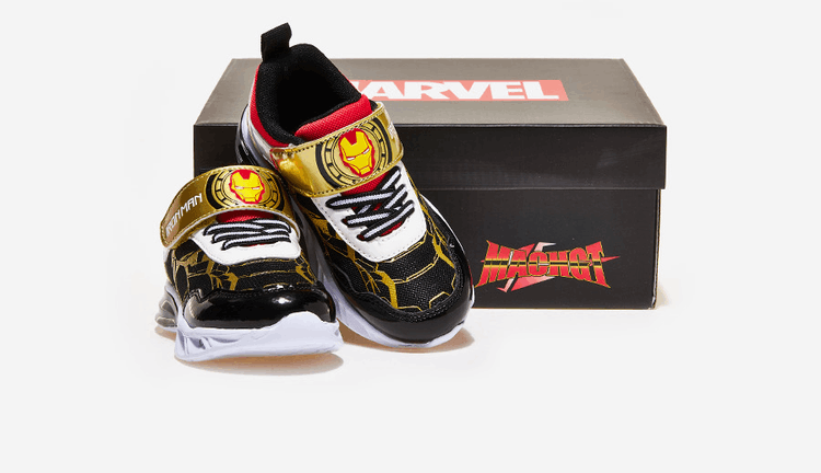 商品Hawkins|【Brilliant|包邮包税】HAWKINS LIGHTNING SNEAKER 儿童  运动鞋 SNEAKERS  HK89509 MARVEL IRON MAN BLACK,价格¥239,第5张图片详细描述