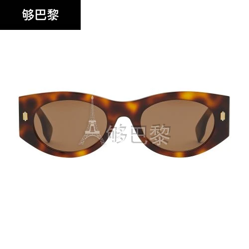 商品Fendi|【预售】 女士 太阳眼镜 FENDI Roma 眼镜  FEN77E9JBRW,价格¥2830,第2张图片详细描述