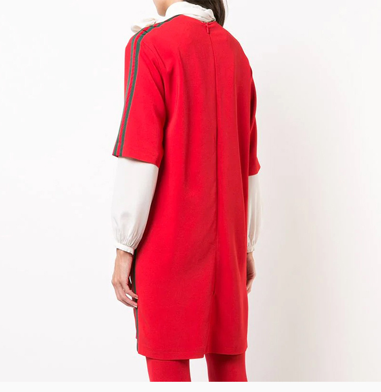 商品[国内直发] Gucci|GUCCI 红色女士连衣裙 528977-KR01-6100,价格¥8268,第6张图片详细描述