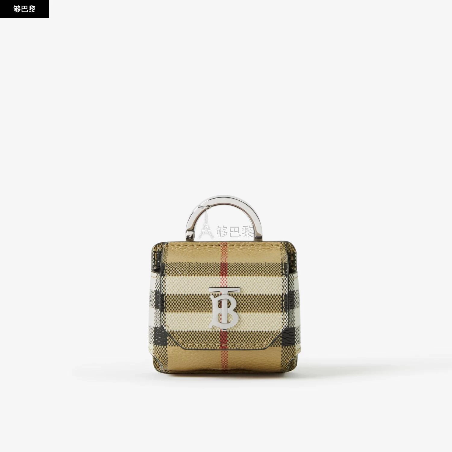 商品Burberry|包邮包税【预售7天发货】 BURBERRY 24春夏 男士 耳机包 格纹 AirPods Pro 保护套 80659921,价格¥3195,第2张图片详细描述