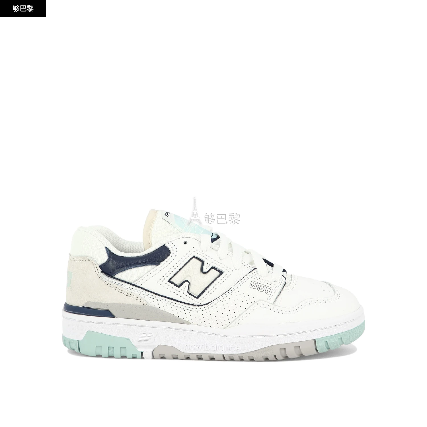 商品New Balance|【特惠6.1折】【预售】 2023秋冬 男士 休闲运动鞋 休闲鞋 2732496  BB550WCAWHITE ,价格¥1577,第3张图片详细描述