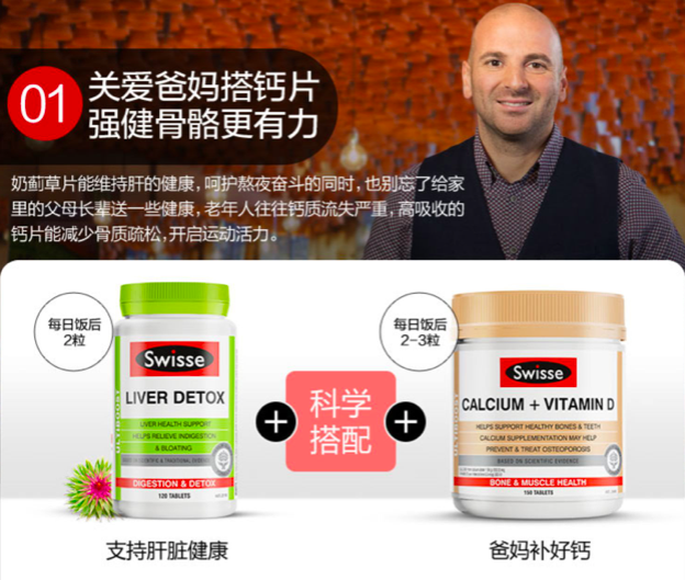 商品Swisse|奶蓟草 天然护肝片 180粒【由于春节假期 1.31~2.13暂停发货】,价格¥190,第4张图片详细描述