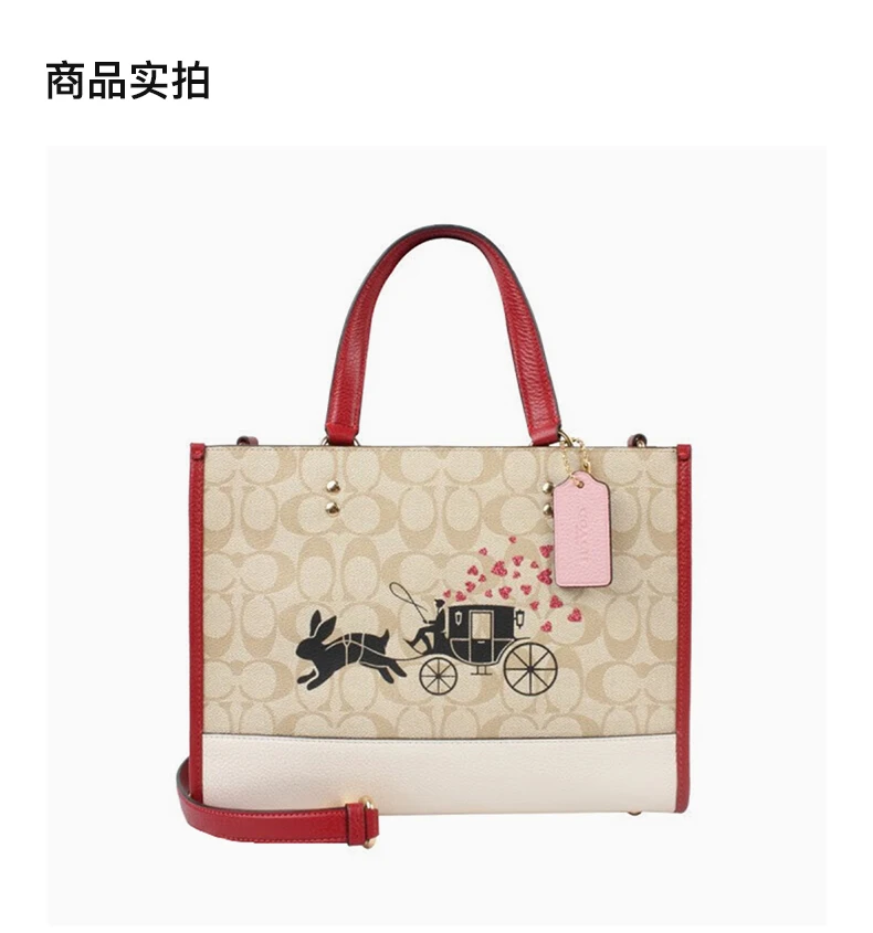 商品Coach|COACH 拼色女士托特包 CE645IMOT4,价格¥1637,第4张图片详细描述