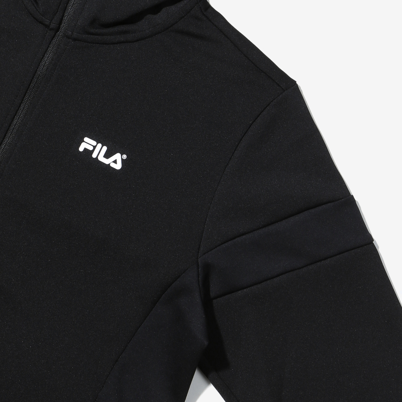 商品Fila|【享贝家】（国内现货）FILA  Damboru连帽训练夹克运动休闲外套 男女同款 白色/黑色 FS2FTD3204M G-QD,价格¥282,第12张图片详细描述