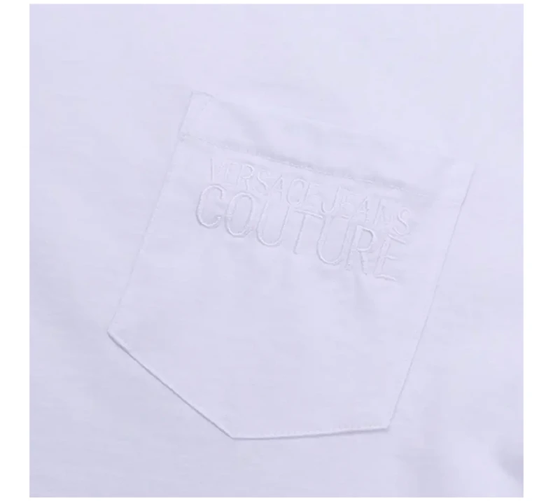 商品[国内直发] Versace|VERSACE JEANS 男士白色T恤 B3GVA7TC-30319-003,价格¥657,第8张图片详细描述