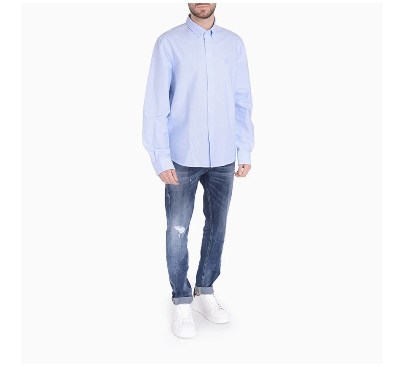 商品[国内直发] Kenzo|KENZO 浅蓝色男士衬衫 FC55CH4001LD-63,价格¥793,第6张图片详细描述