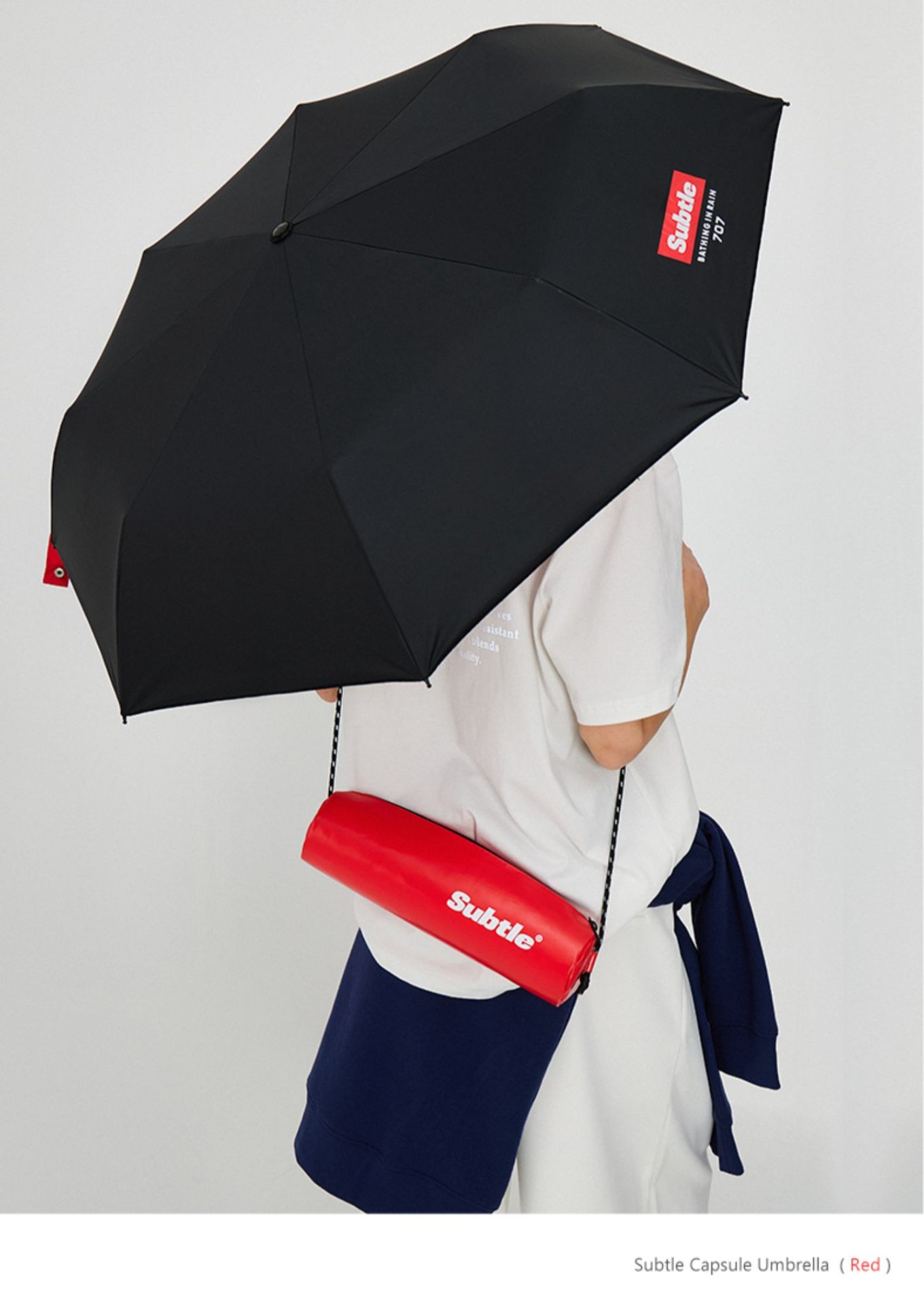商品[国内直发] Subtle|晴雨两用伞防紫外线防晒伞女可背遮阳伞三折印花雨伞男,价格¥229,第28张图片详细描述