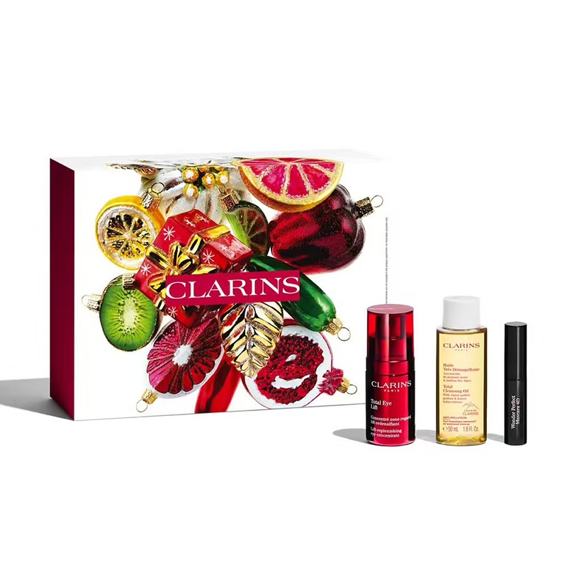 商品Clarins|娇韵诗2022限量护肤3件套 多维密集提拉紧致眼霜15ml+橄榄精华卸妆油50ml+黑色睫毛膏3ml,价格¥474,第3张图片详细描述