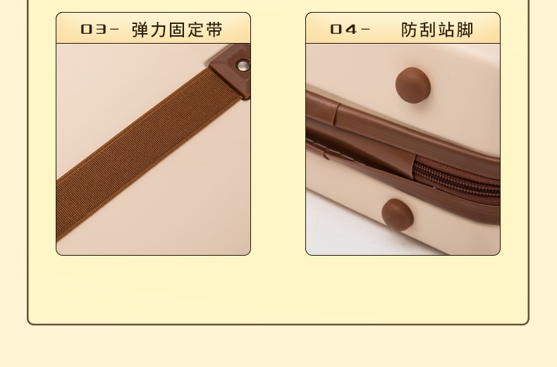 商品[国内直发] YeeCollene|易可邻14寸手提箱子母箱节日儿童行李箱小型礼盒化妆箱包,价格¥113,第10张图片详细描述
