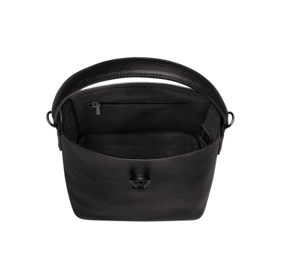 商品[国内直发] Longchamp|【现货】珑骧女包LONGCHAMP 新款ROSEAU ESSENTIAL17 女士牛皮竹节扣单肩包手提包水桶包灰色小号礼物送女友10159 968 112,价格¥1026,第13张图片详细描述