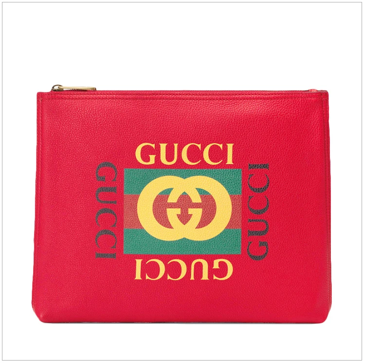 商品[国内直发] Gucci|GUCCI 古驰 男士红色印花手拿包 500981-0GDAT-6461,价格¥6193,第3张图片详细描述