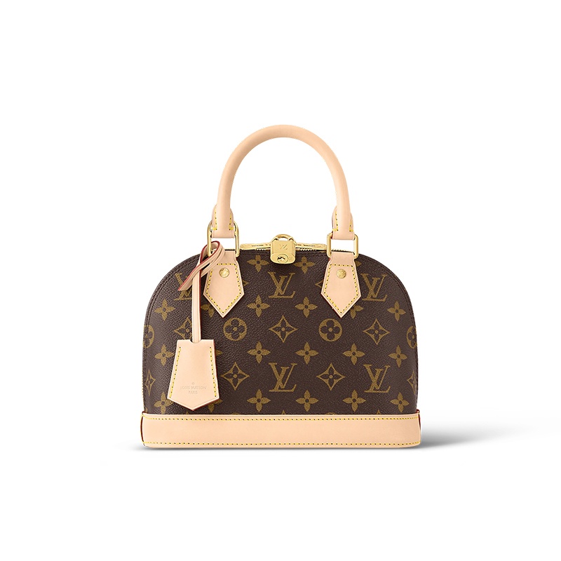 商品Louis Vuitton|【现货】路易威登 经典款 女士棕色帆布配皮金色饰面挂锁开合手提包M53152,价格¥13150,第3张图片详细描述