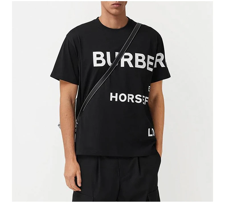 商品Burberry|BURBERRY 黑色男士T恤 8040694,价格¥1893,第5张图片详细描述