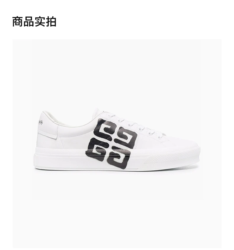 商品Givenchy|GIVENCHY 白色男士运动鞋 BH005VH13P-116,价格¥3228,第4张图片详细描述