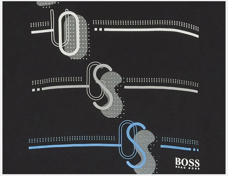 商品Hugo Boss|HUGO BOSS 黑色男士T恤 TEE3-50389085-001,价格¥504,第5张图片详细描述