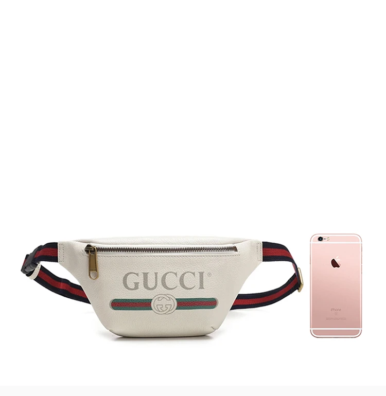 商品[国内直发] Gucci|GUCCI 白色中性腰包 527792-0GCCT-8822,价格¥7423,第4张图片详细描述