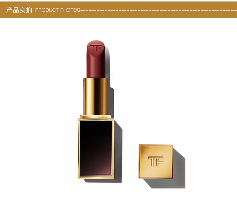 商品Tom Ford|Tom Ford/TF 黑金黑管唇膏/口红 08号色 velvet cherry,价格¥300,第4张图片详细描述