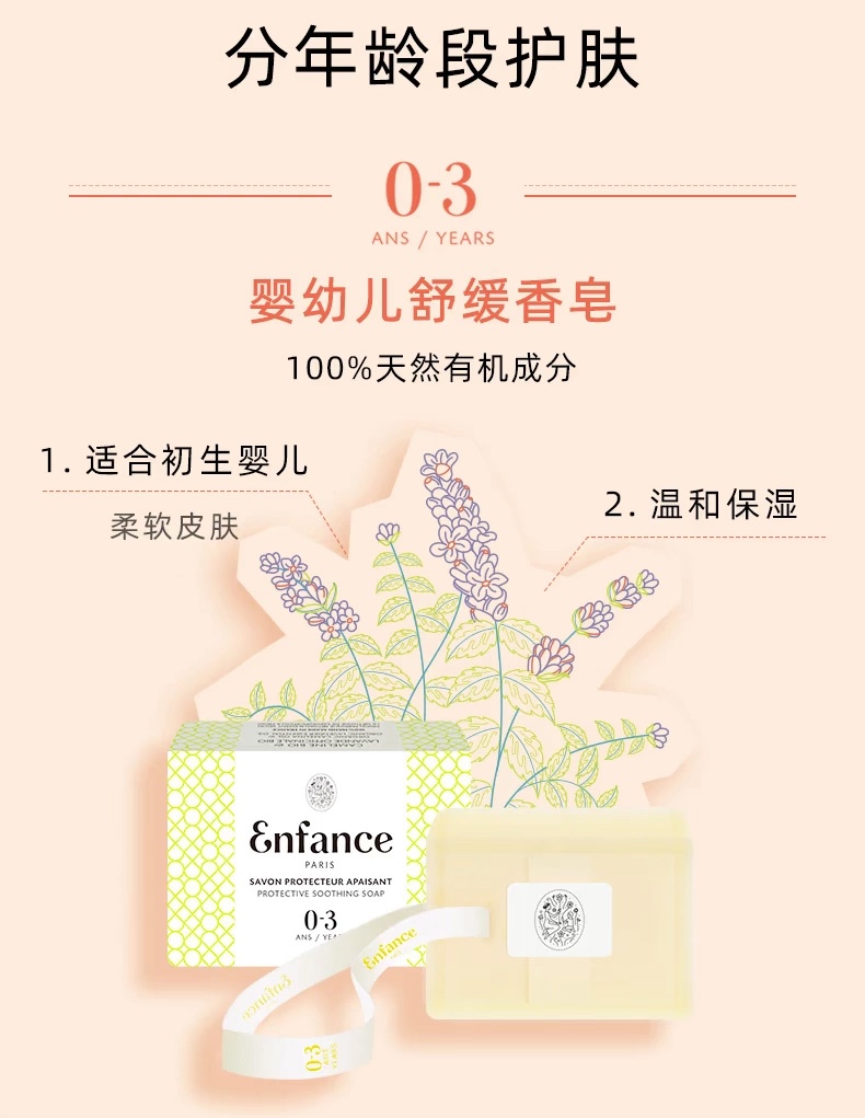 商品Enfance|巴黎童年儿童洗护套装宝宝洗发水沐浴外出便携旅行装3件 0-12岁,价格¥501,第5张图片详细描述