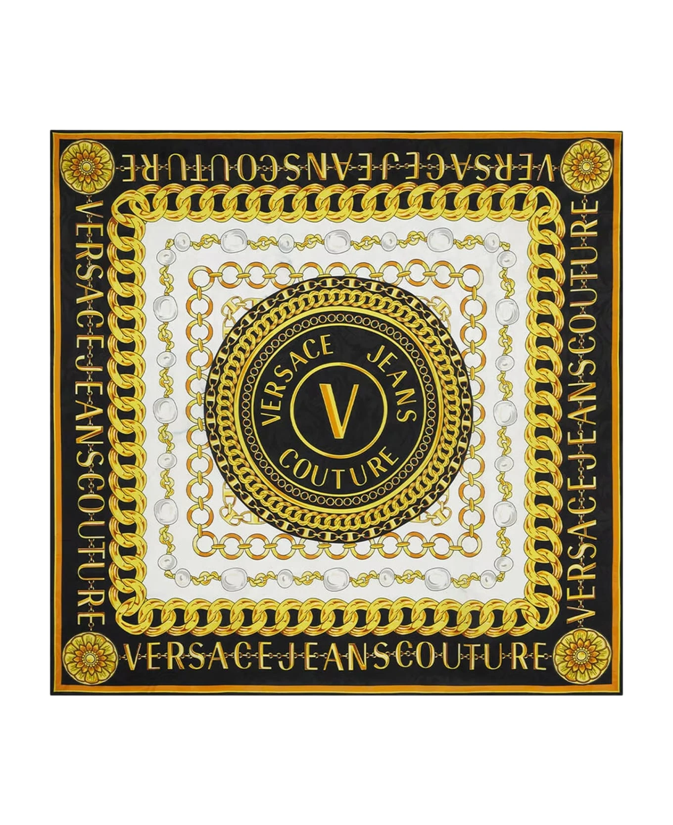 商品[国内直发] Versace|VERSACE JEANS COUTURE 印花女士丝巾 75HA7H03-ZG202-982,价格¥608,第1张图片详细描述